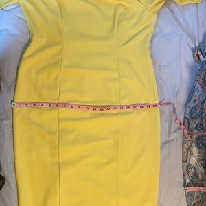 Brand New Donna Morgan Yellow dress size 16